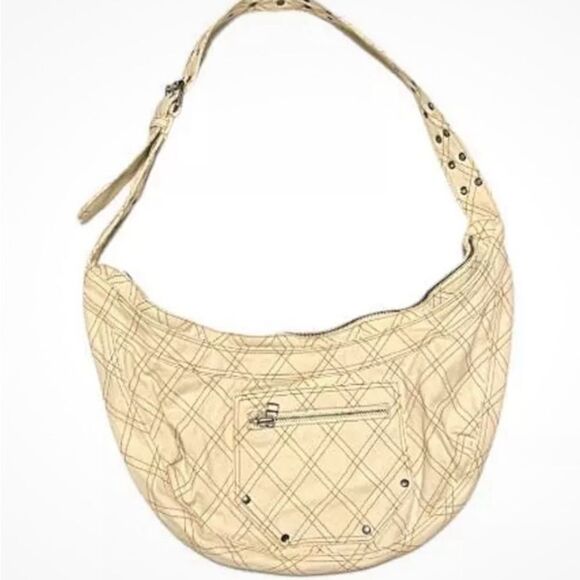 New Urban OUTFITTERS DARCI DENIM SHOULDER BAG CREAM - Picture 3 of 12